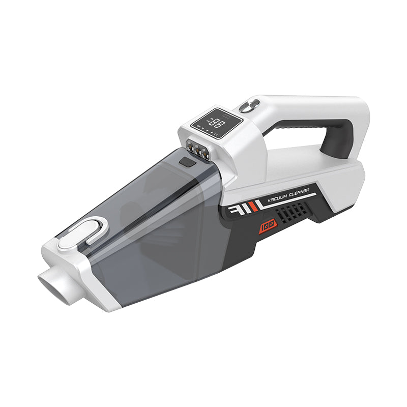 ROKEKO Aspiradora de mano inalámbrica, potente succión de 16 KPA, aspiradora de mano para eliminar el polvo, recargable, pantalla HD y 3 luces LED, aspiradora portátil para automóvil, hogar, pelo de