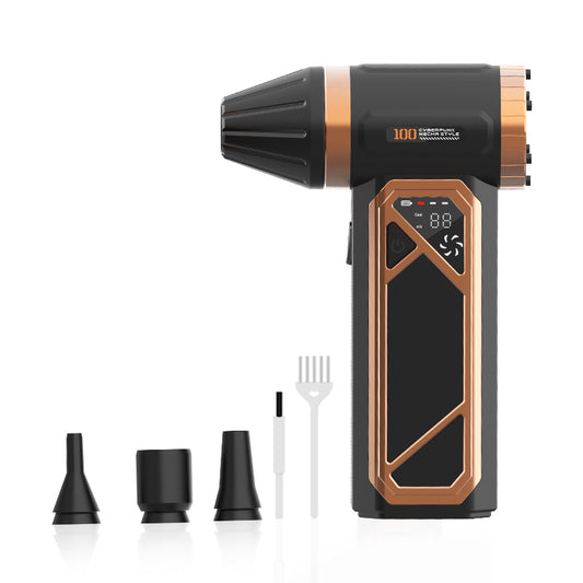 Plumero de aire comprimido – Mini ventilador turbo, 180000 rpm, plumero eléctrico inalámbrico para limpieza de teclado, PC, sin enlatado, soplador de secado a chorro para el hogar y el coche