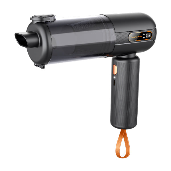 REKEKO Aspiradora de mano para automóvil, plumero de aire de 16000 PA y aspiradora, aspiradora inalámbrica portátil de alta potencia de 120 W con múltiples boquillas, mini aspiradora de mano recargable
