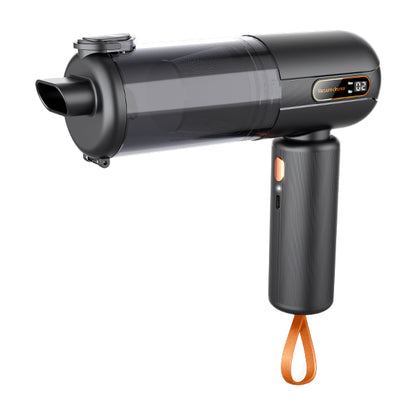 REKEKO Aspiradora de mano para automóvil, plumero de aire de 16000 PA y aspiradora, aspiradora inalámbrica portátil de alta potencia de 120 W con múltiples boquillas, mini aspiradora de mano recargable