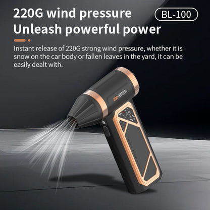 Plumero de aire comprimido – Mini ventilador turbo, 180000 rpm, plumero eléctrico inalámbrico para limpieza de teclado, PC, sin enlatado, soplador de secado a chorro para el hogar y el coche